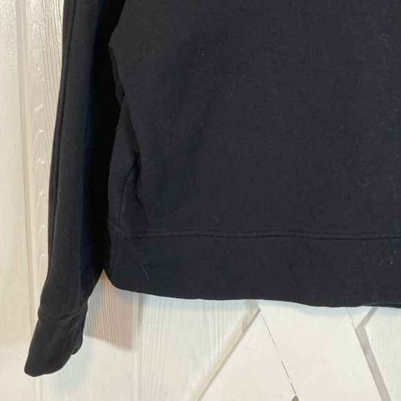 Athleta Black Pullover Sweatshirt with High Collar and Cozy Fabric - Picture 4 of 10